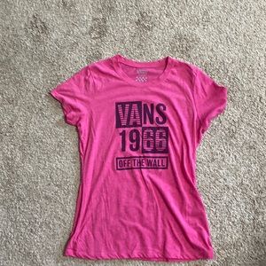 Vans pink tee
